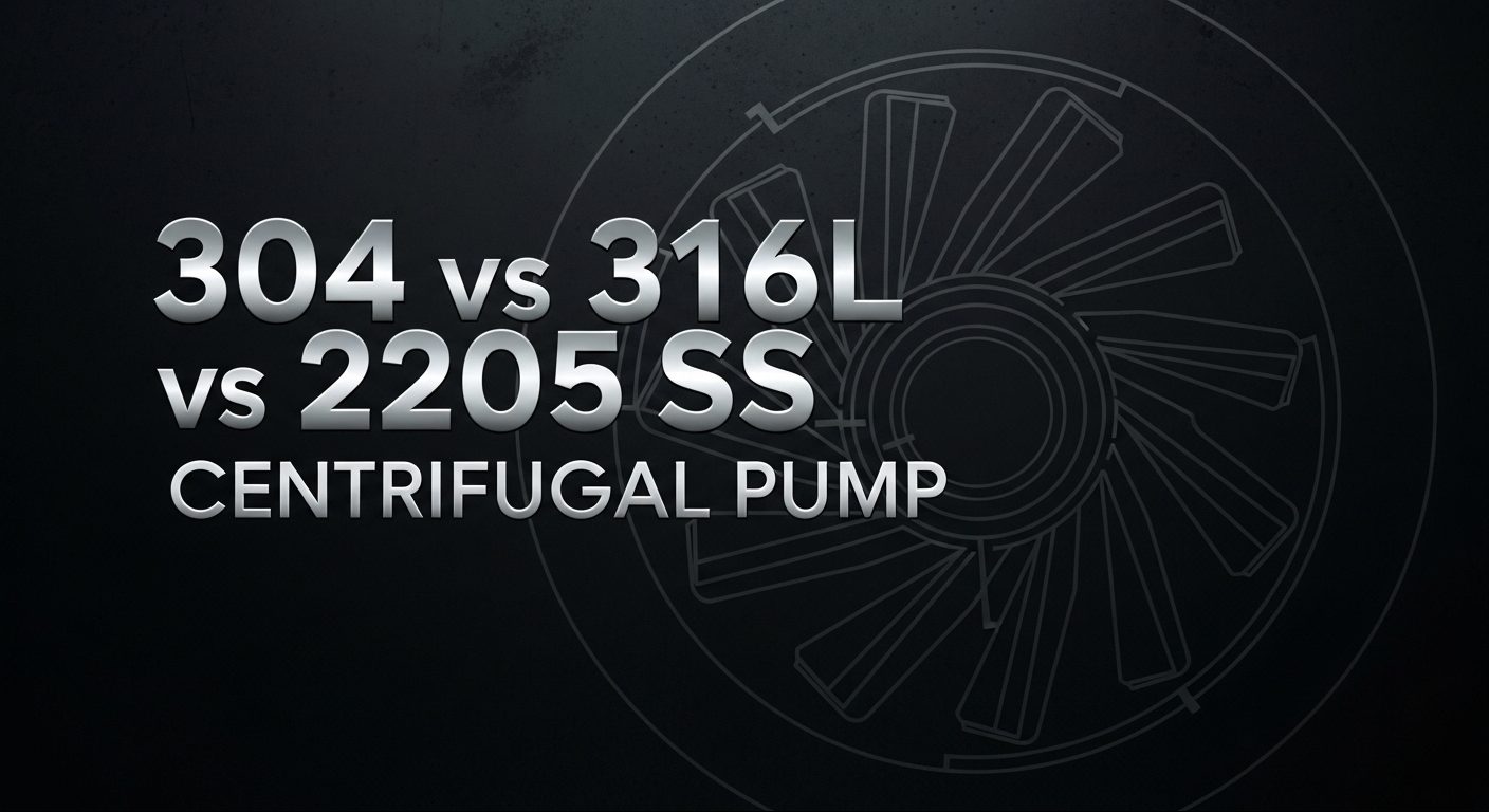 304 vs 316L vs 2205 SS tsentrifugaalpump