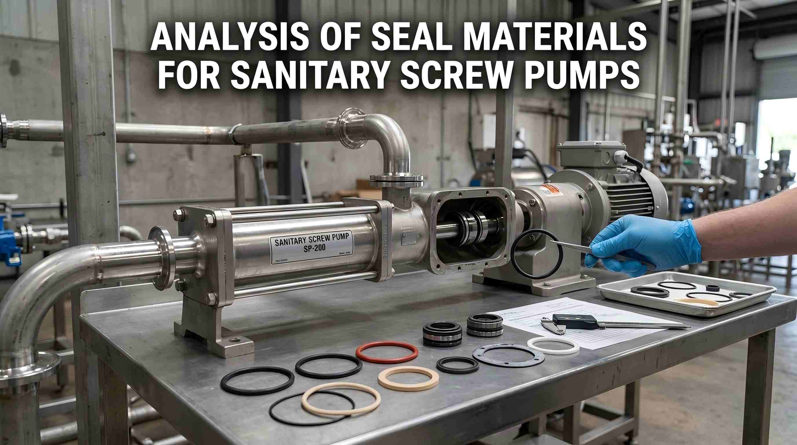 Sanitaar-kruvipumpade tihendimaterjalide analüüs
