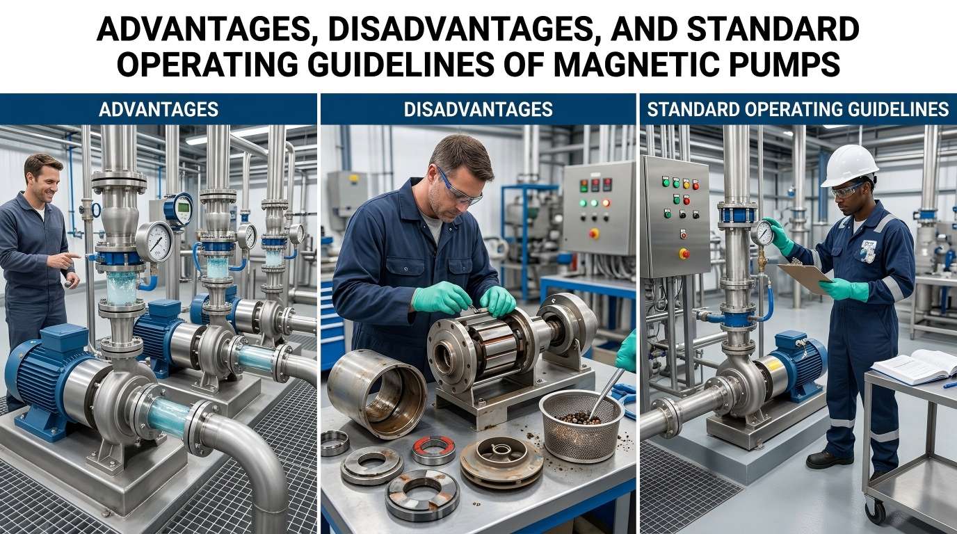 Magnetpumpade eelised, puudused ja standardsed tööjuhised